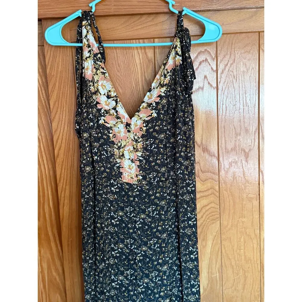 Free People Intimately Floral Lace Trim Jumpsuit Deep, Small